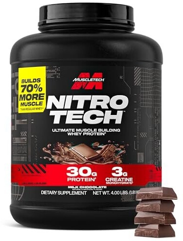 مکمل پروتئین وی نیتروتک ماسل تک 1.8 کیلو MuscleTech Nitro Tech Whey Protein